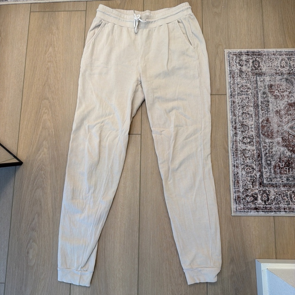 Mate The Label Women’s Beige Drawstring Joggers - Casual Sweatpants